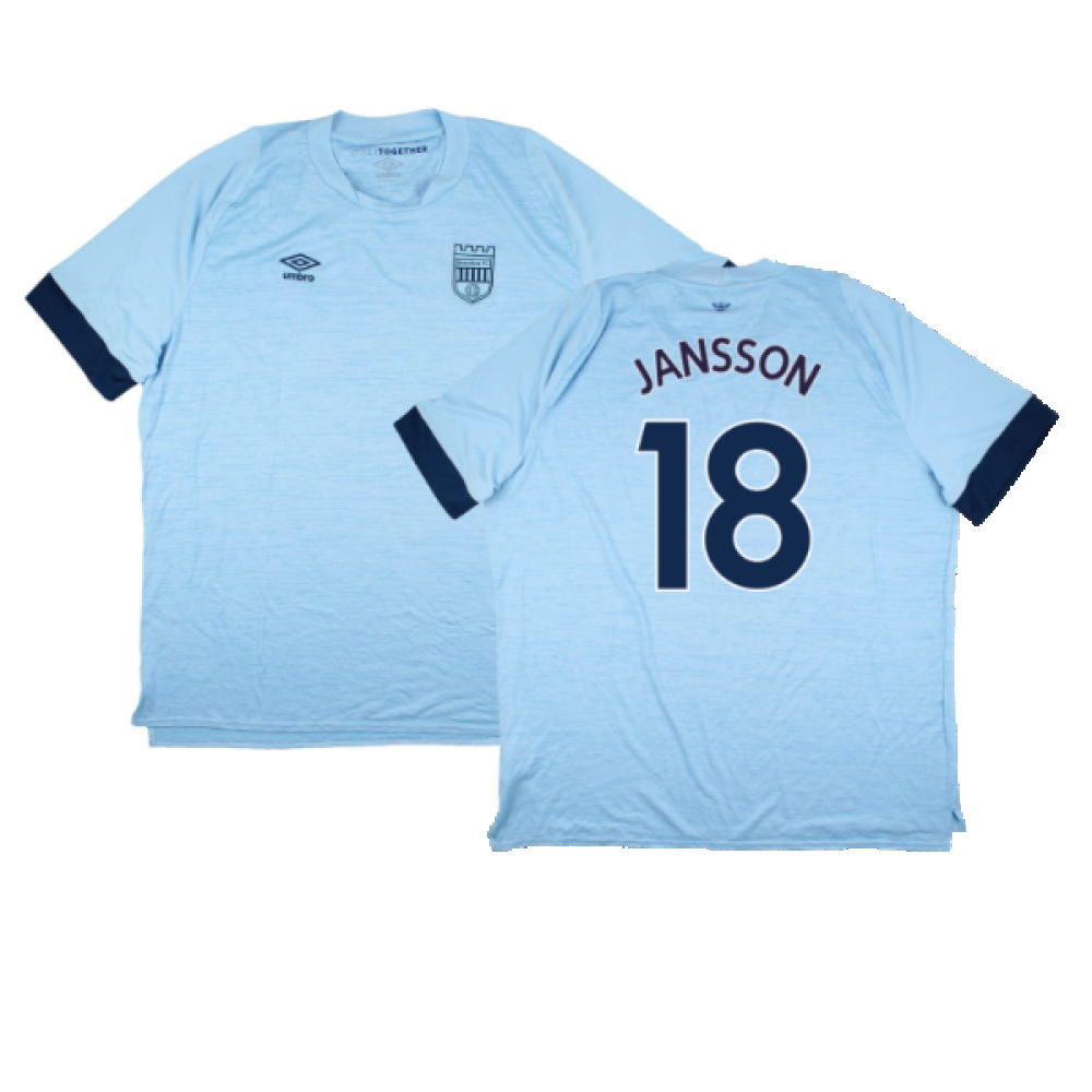 Brentford 2022-24 Away Shirt (Sponsorless) (3XL) (Excellent) (JANSSON 18)_0