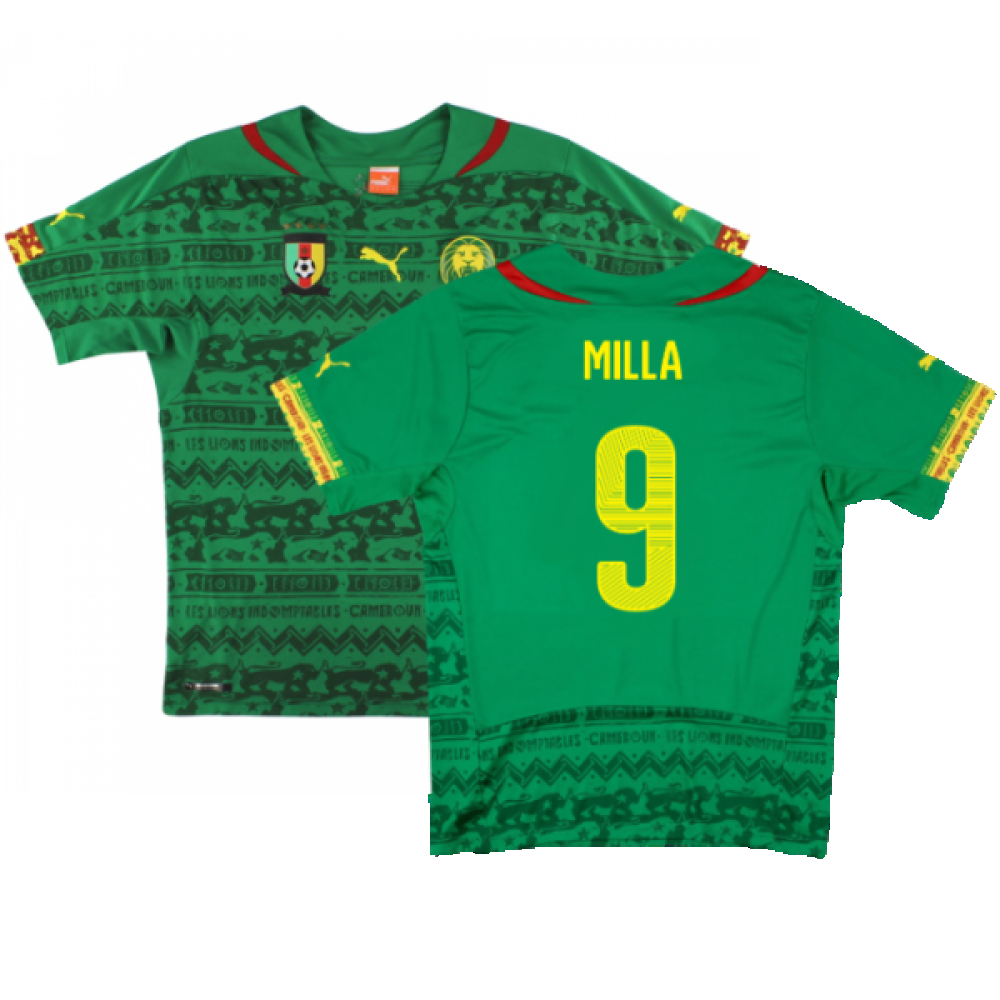 Cameroon 2014-15 Home Shirt (Mint) (Milla 9)_0