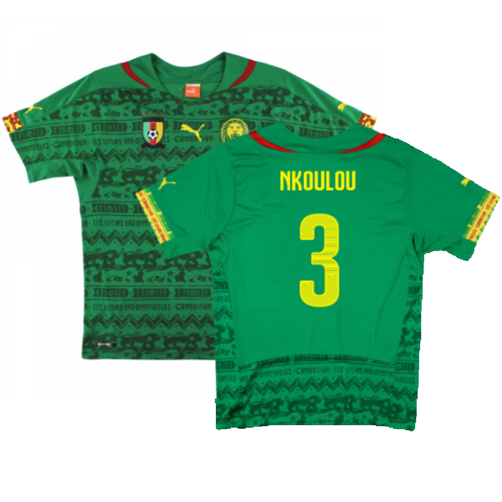 Cameroon 2014-15 Home Shirt (Mint) (Nkoulou 3)_0