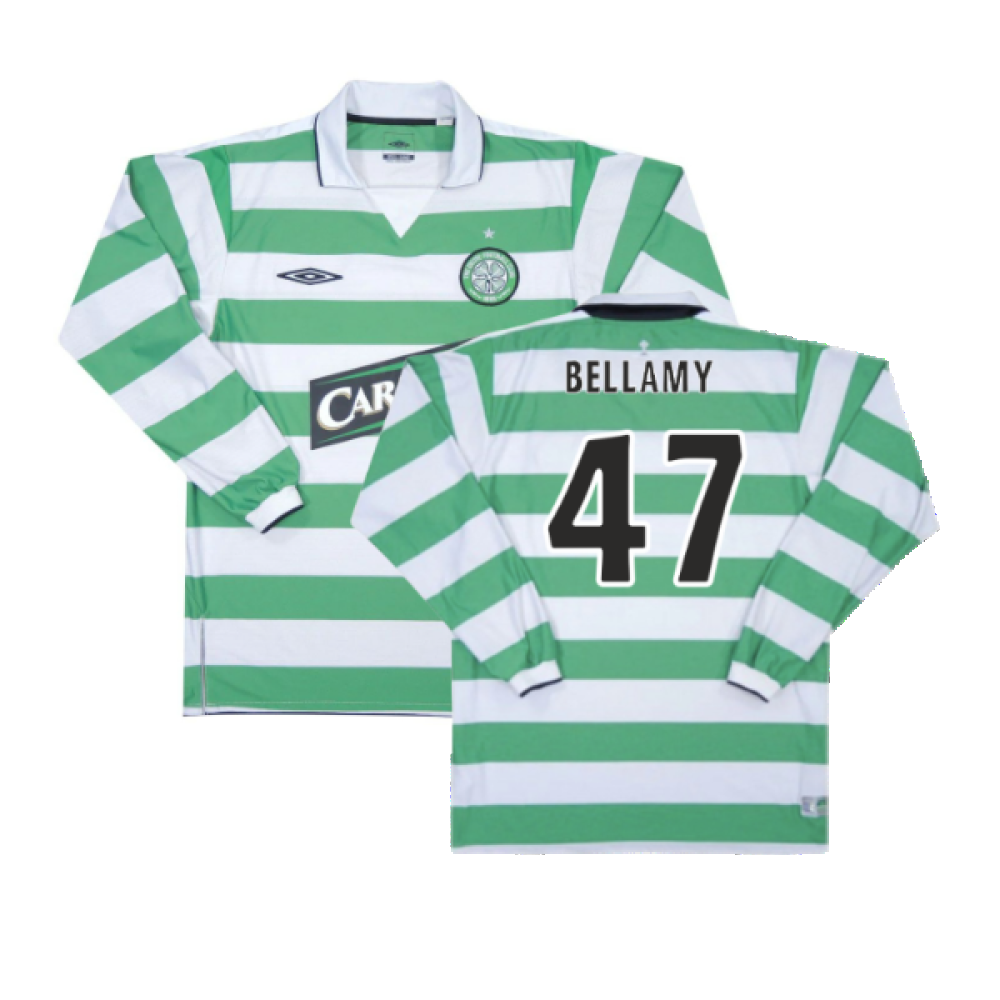 Celtic 2004-05 Home Long Sleeve Shirt (XXL) (Excellent) (Bellamy 47)_0