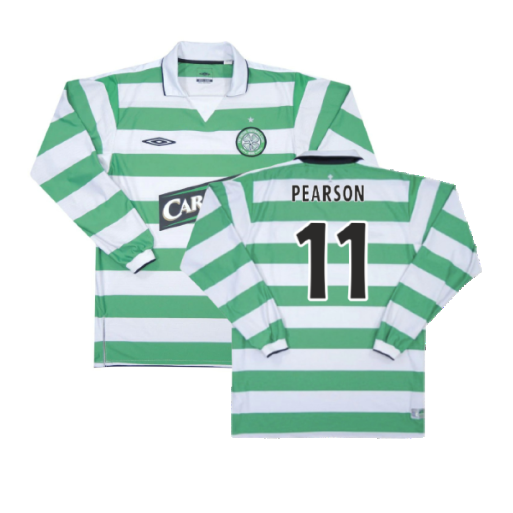 Celtic 2004-05 Home Long Sleeve Shirt (XXL) (Excellent) (Pearson 11)_0