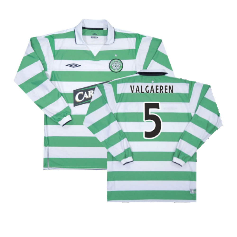 Celtic 2004-05 Home Long Sleeve Shirt (XXL) (Excellent) (Valgaeren 5)_0