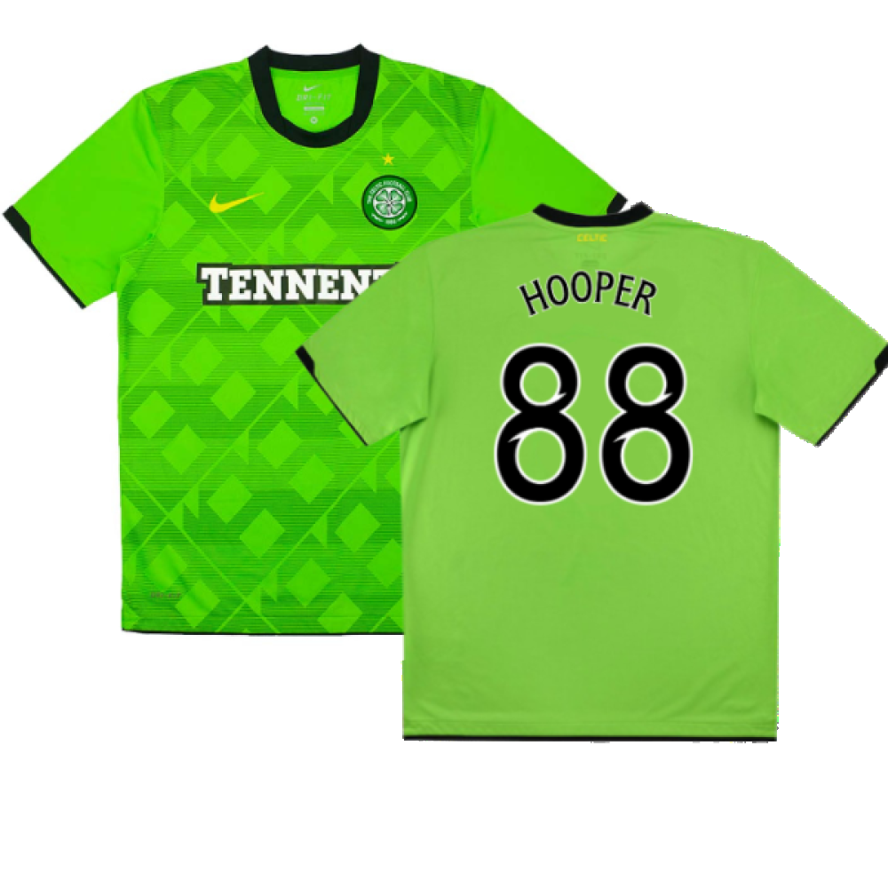 Celtic 2010-11 Away Shirt (XL) (Mint) (Hooper 88)_0