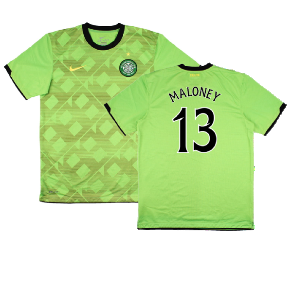 Celtic 2010-11 Away Shirt (Sponsorless) (M) (Very Good) (Maloney 13)_0