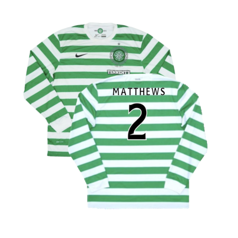 Celtic 2012-13 Long Sleeved Home Shirt (XL) (Excellent) (Matthews 2)_0