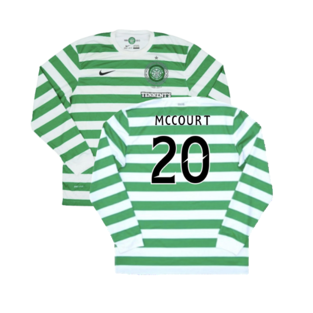 Celtic 2012-13 Long Sleeved Home Shirt (XL) (Excellent) (McCourt 20)_0