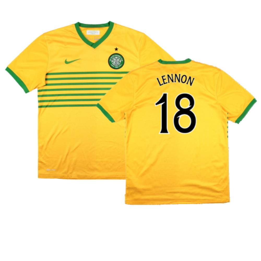 Celtic 2013-14 Away Shirt (Sponsorless) (XL Boys) (Good) (Lennon 18)_0