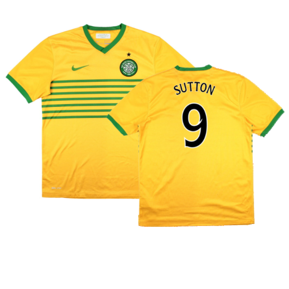 Celtic 2013-14 Away Shirt (Sponsorless) (M) (Very Good) (Sutton 9)_0