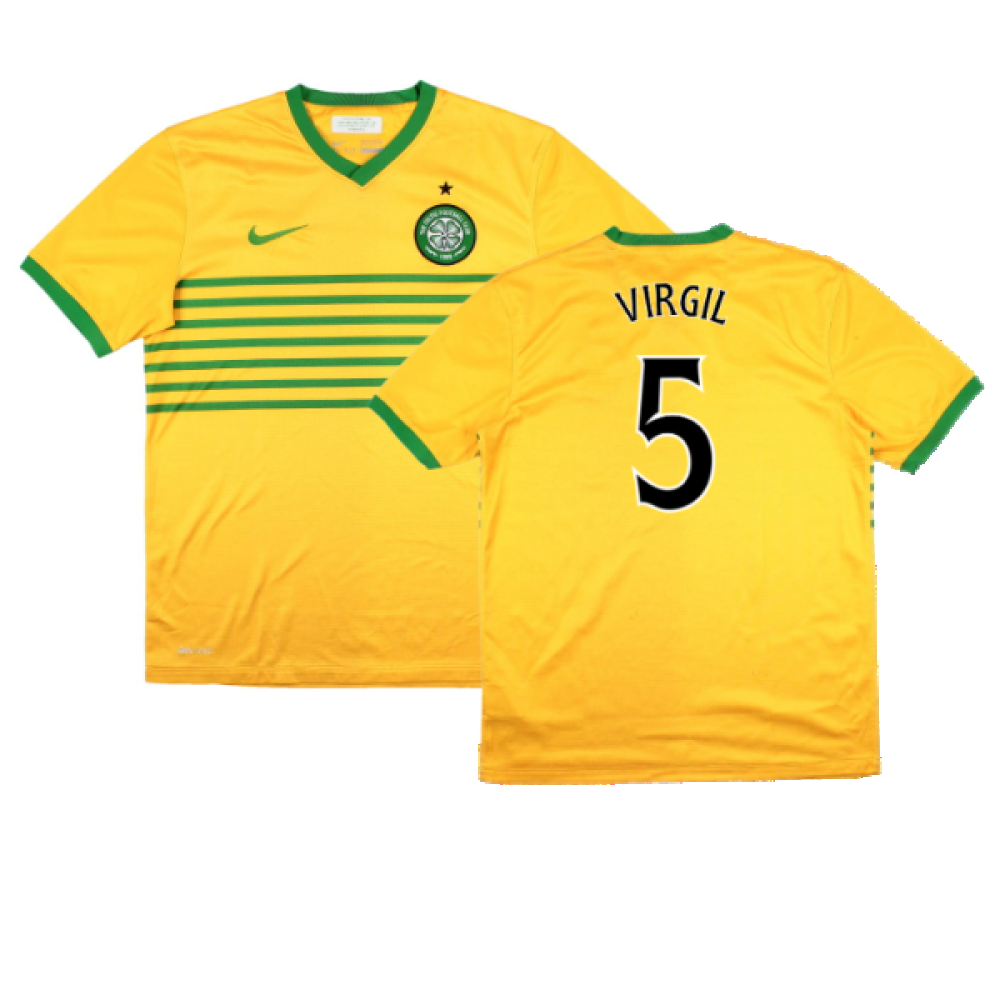 Celtic 2013-14 Away Shirt (Sponsorless) (M) (Very Good) (Virgil 5)_0