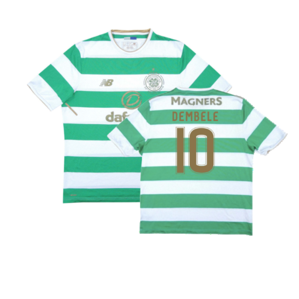 Celtic 2017-18 Home Shirt (Very Good) (Dembele 10)_0