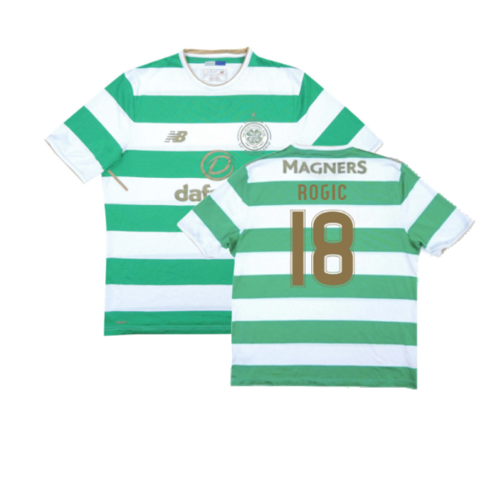 Celtic 2017-18 Home Shirt (Very Good) (Rogic 18)_0