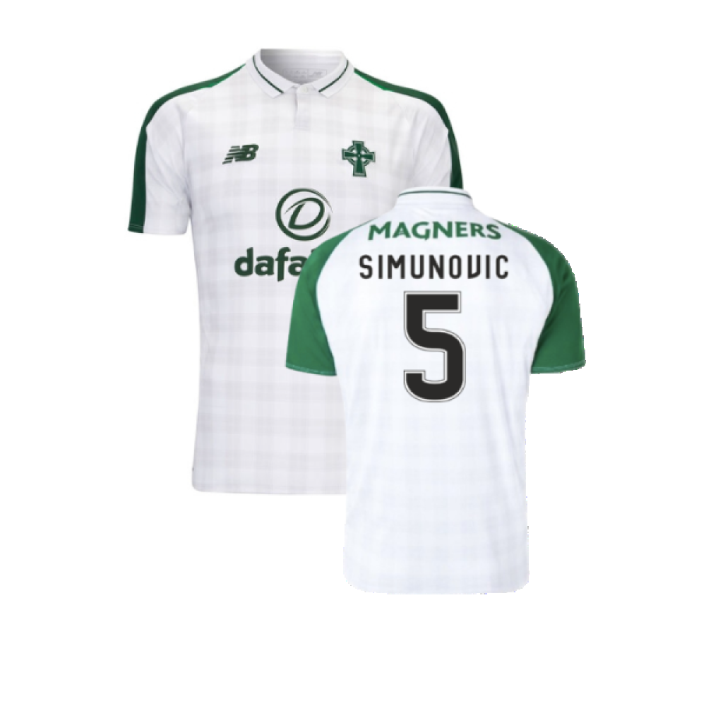 Celtic 2018-19 Away Shirt (s) (Excellent) (Simunovic 5)_0