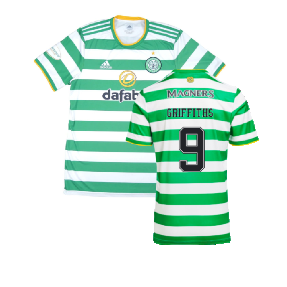 Celtic 2020-21 Home Shirt (L) (Mint) (GRIFFITHS 9)_0