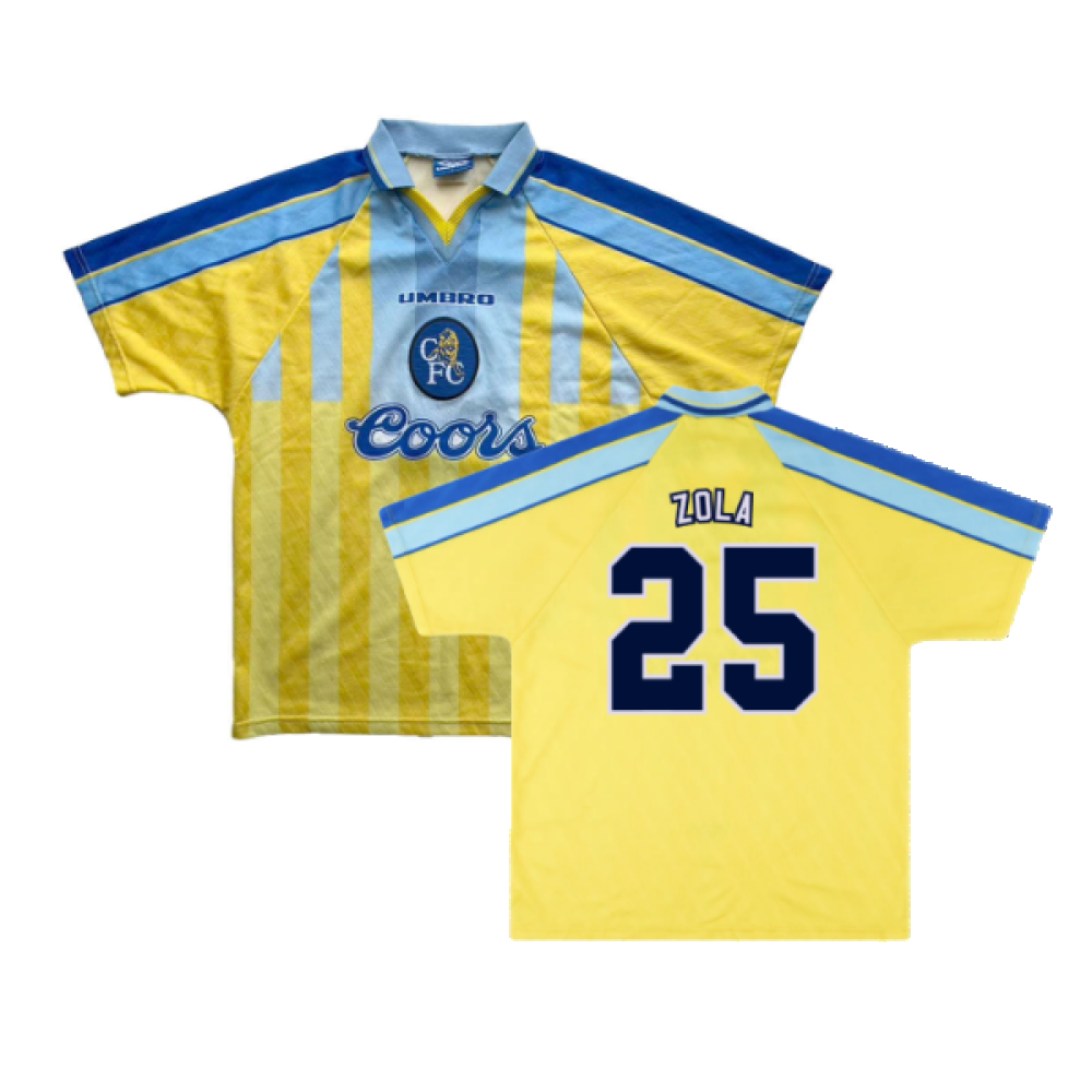 Chelsea 1996-97 Away Shirt (Excellent) (Zola 25)_0