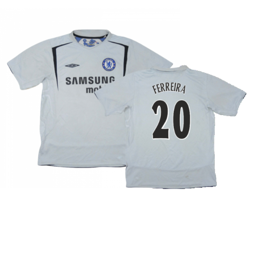 Chelsea 2005-06 Away Shirt (2XL) (Good) (Ferreira 20)_0