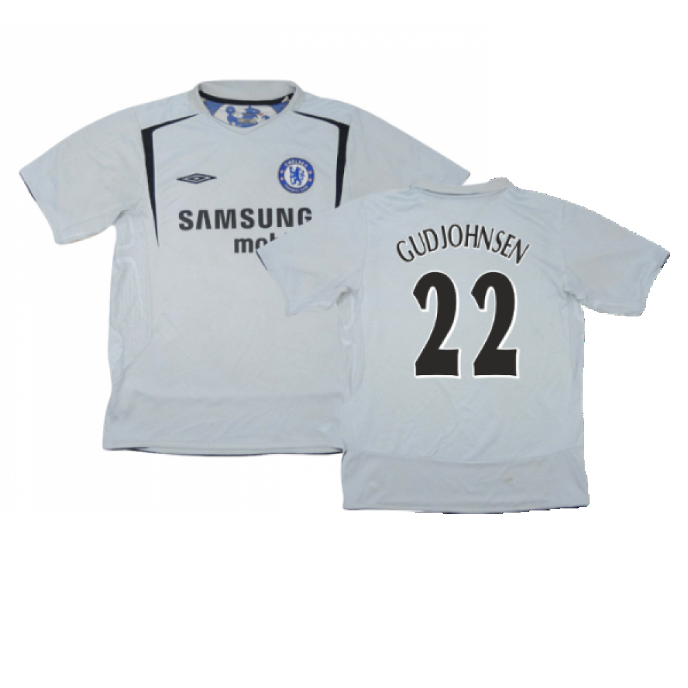 Chelsea 2005-06 Away Shirt (2XL) (Good) (Gudjohnsen 22)_0