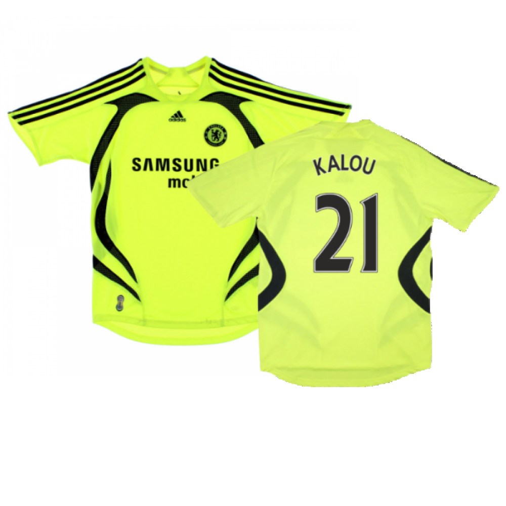 Chelsea 2007-08 Away Shirt (XXL) (Very Good) (Kalou 21)_0