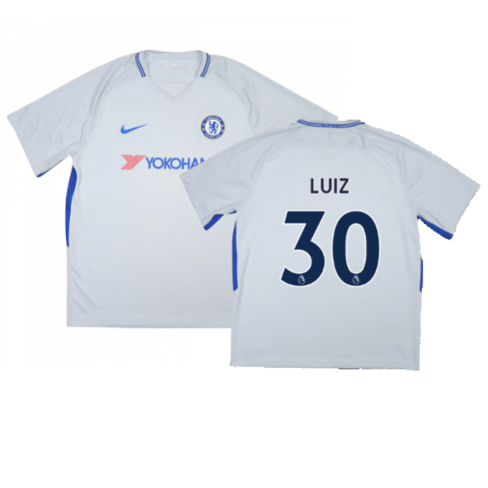 Chelsea 2017-18 Away Shirt (Very Good) (Luiz 30)_0