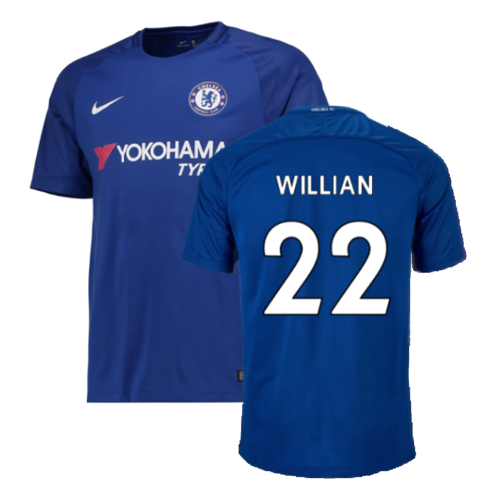 Chelsea 2017-18 Home Shirt (M) (BNWT) (Willian 22)_0