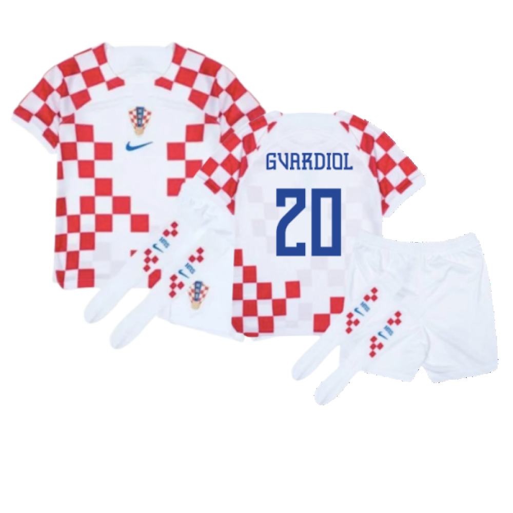 Croatia 2022-2023 Home Mini Kit (6-7y) (BNWT) (Gvardiol 20)_0