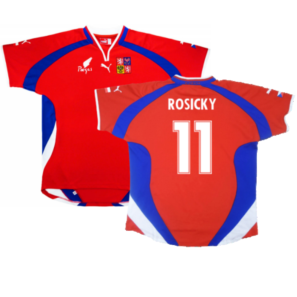 Czech Republic 2000-02 Home Shirt (Very Good) (Rosicky 11)_0