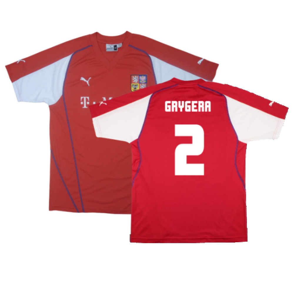 Czech Republic 2003-04 Home Shirt (L) (Good) (Grygera 2)_0