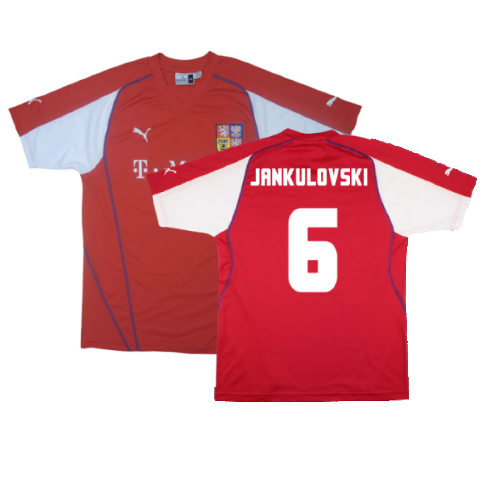 Czech Republic 2003-04 Home Shirt (L) (Good) (Jankulovski 6)_0