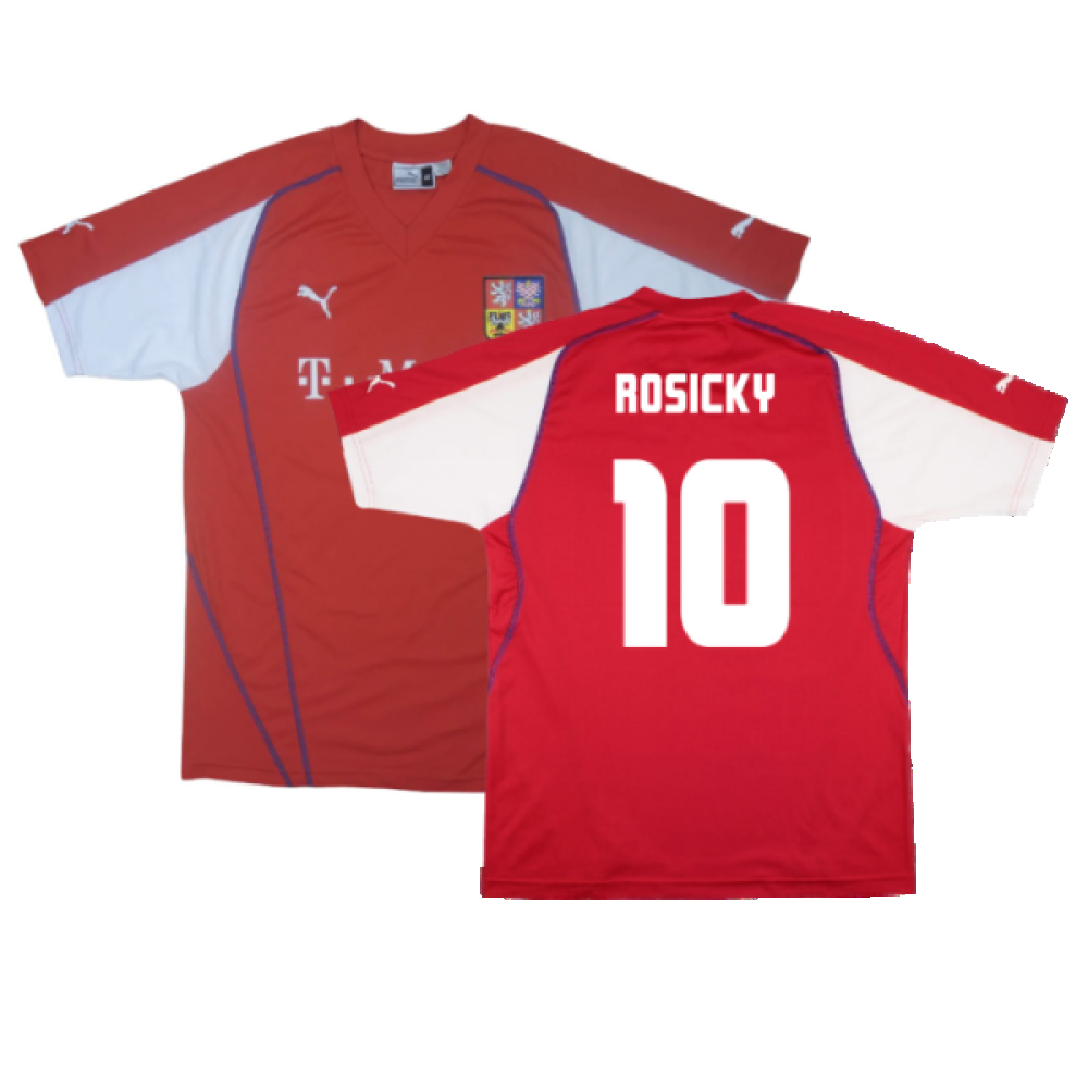 Czech Republic 2003-04 Home Shirt (L) (Good) (Rosicky 10)_0