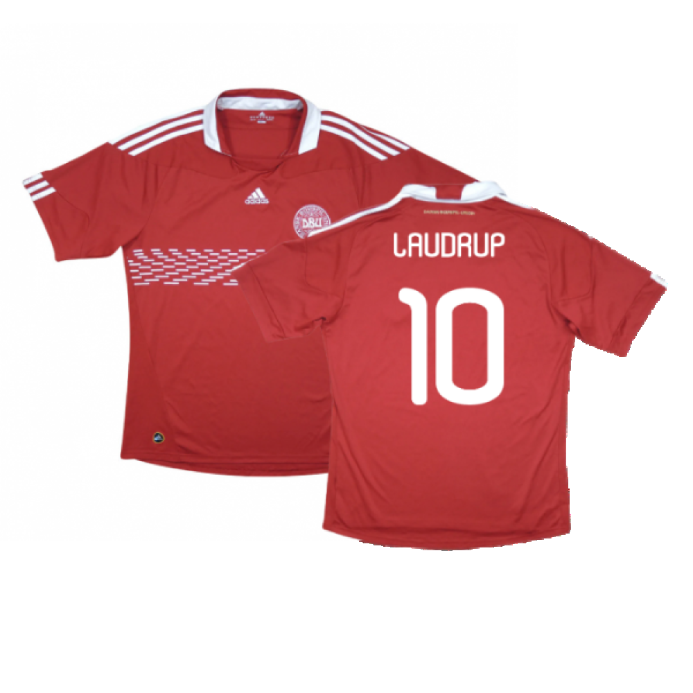 Denmark 2010-11 Home Shirt (M) (Excellent) (Laudrup 10)_0