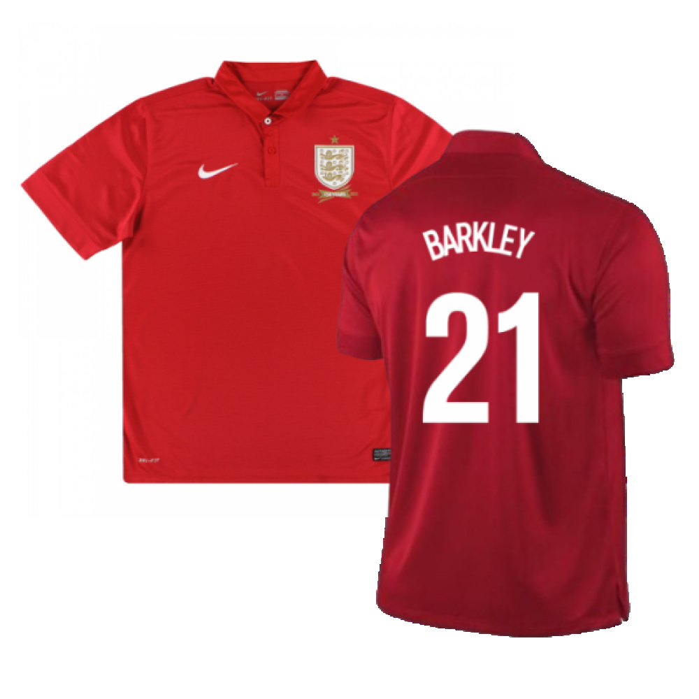 England 2013-14 Away Shirt (XL Boys) (Excellent) (BARKLEY 21)_0