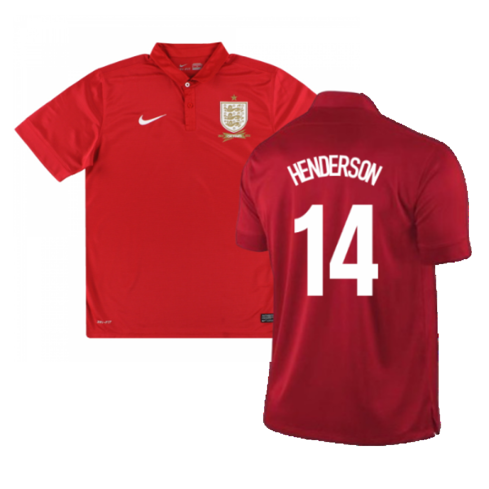 England 2013-14 Away Shirt (XL Boys) (Excellent) (HENDERSON 14)_0