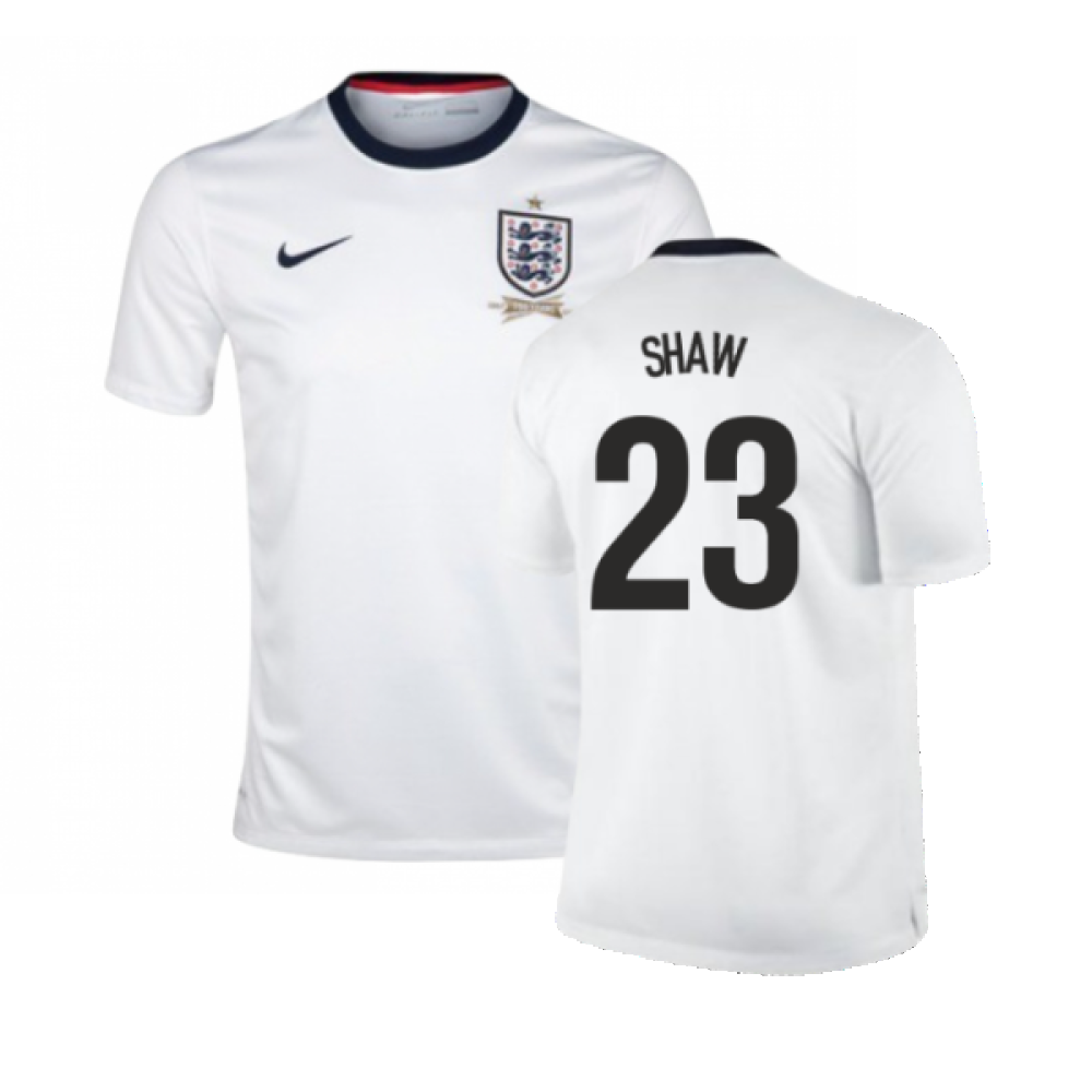 England 2013-14 Home Shirt (XS) (Good) (SHAW 23)_0