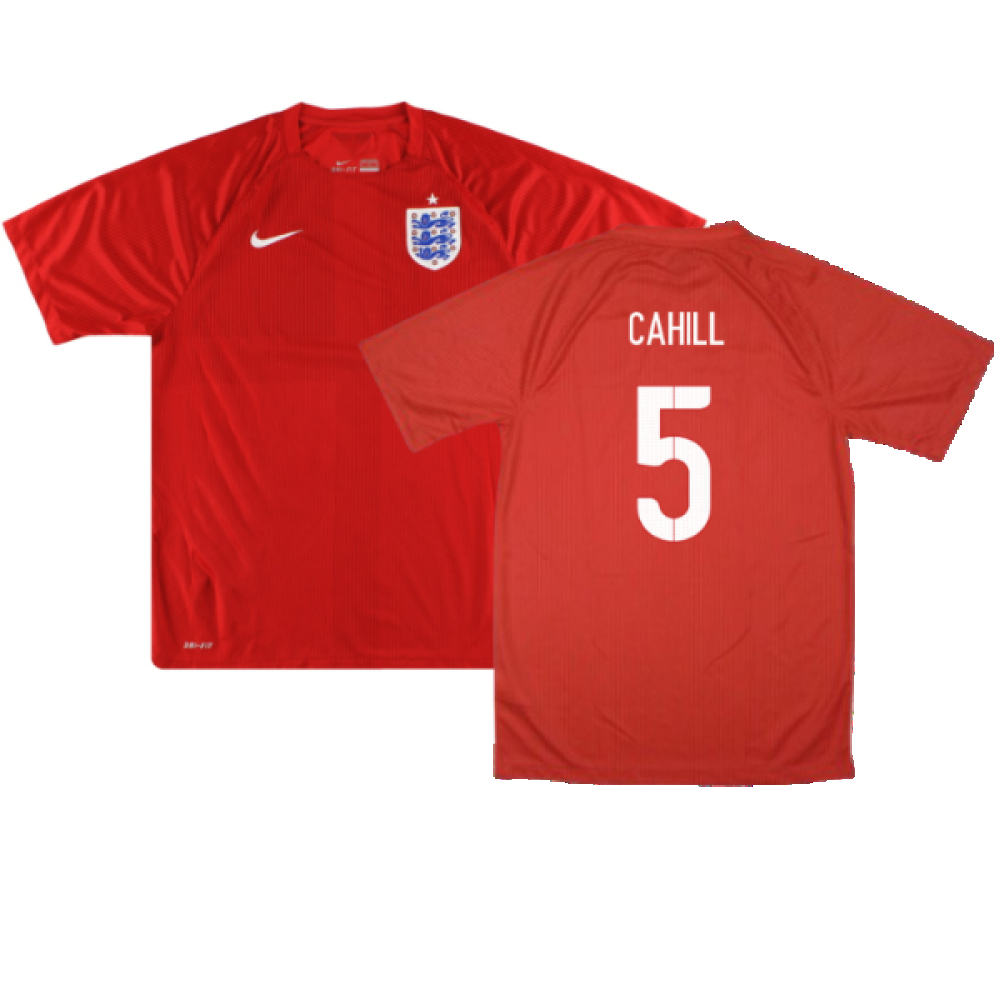 England 2014-16 Away Shirt (XL) (Very Good) (CAHILL 5)_0