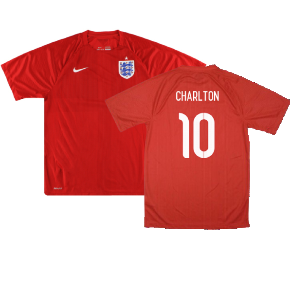 England 2014-16 Away Shirt (XL) (Very Good) (CHARLTON 10)_0