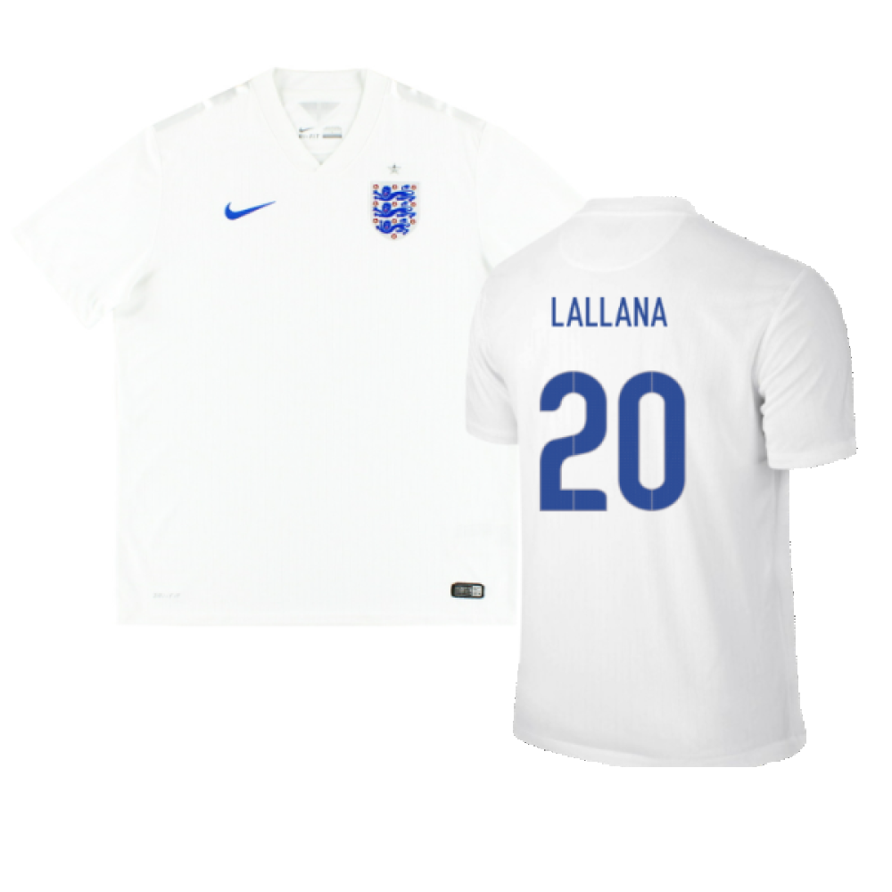 England 2014-16 Home Shirt (M) (Good) (LALLANA 20)_0