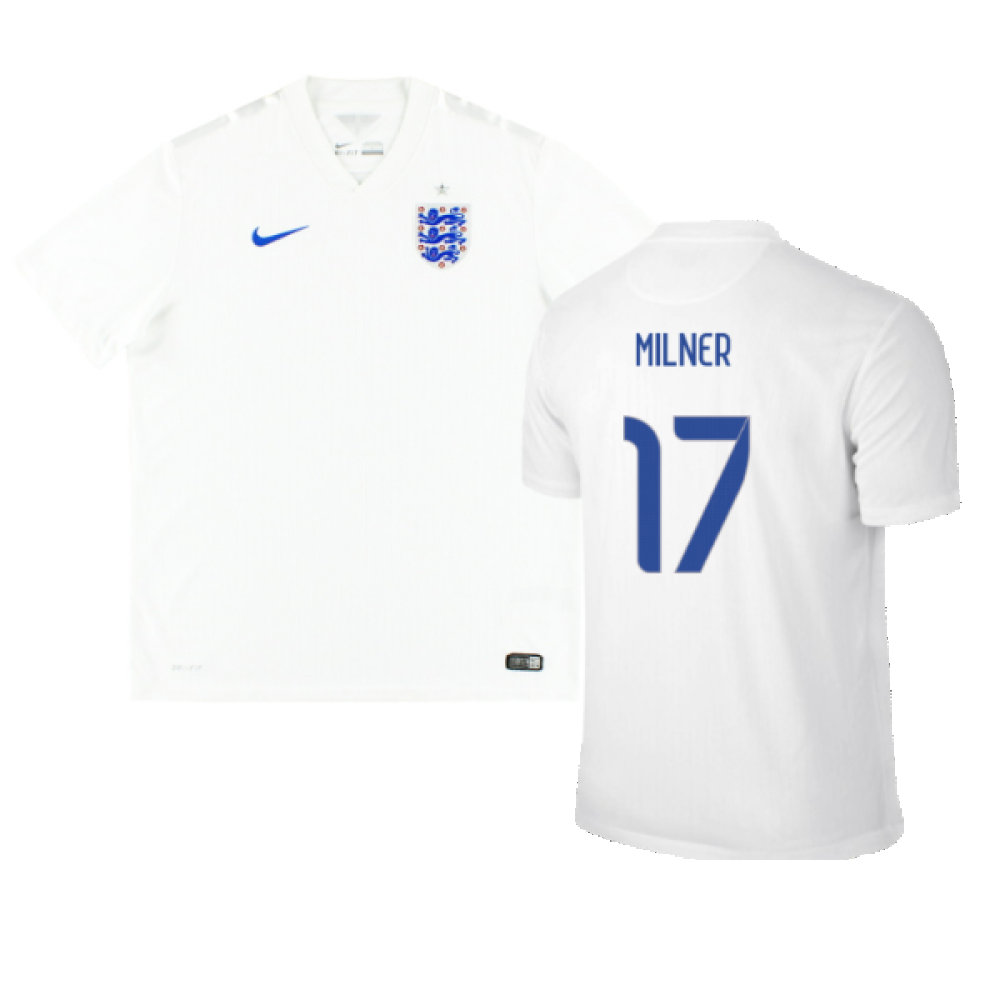 England 2014-16 Home Shirt (M) (Good) (MILNER 17)_0