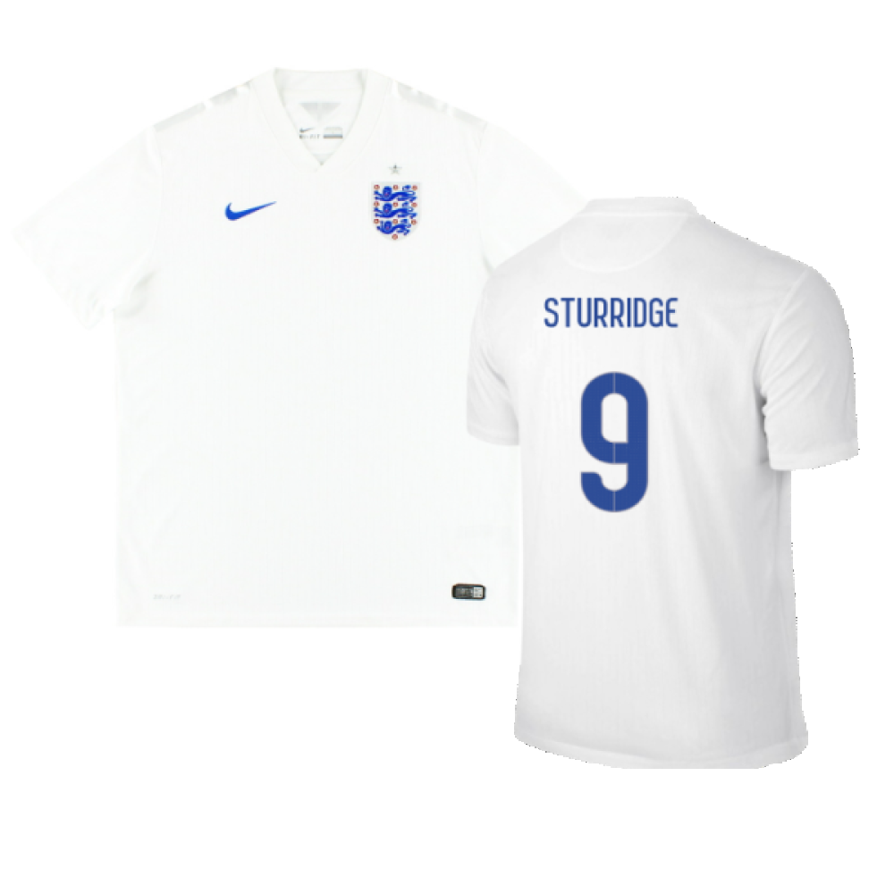 England 2014-16 Home Shirt (M) (Good) (STURRIDGE 9)_0