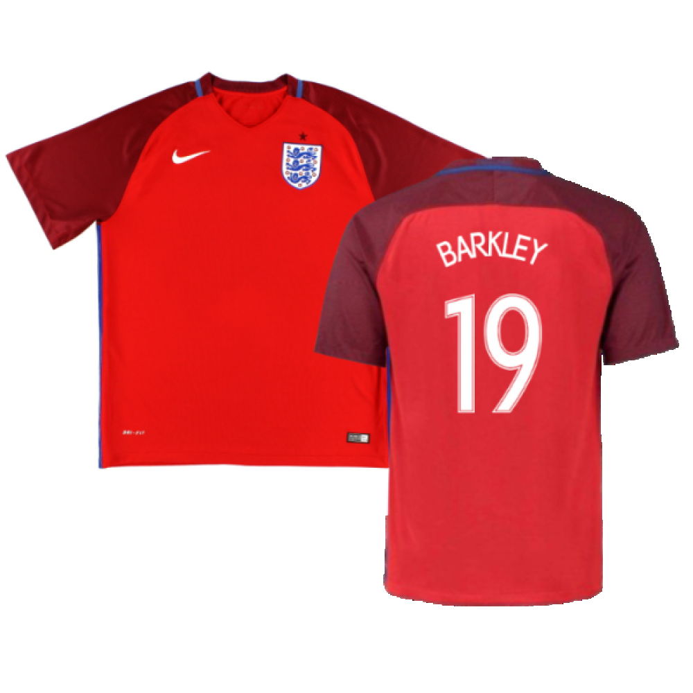 England 2016-17 Away Shirt (M) (Excellent) (Barkley 19)_0