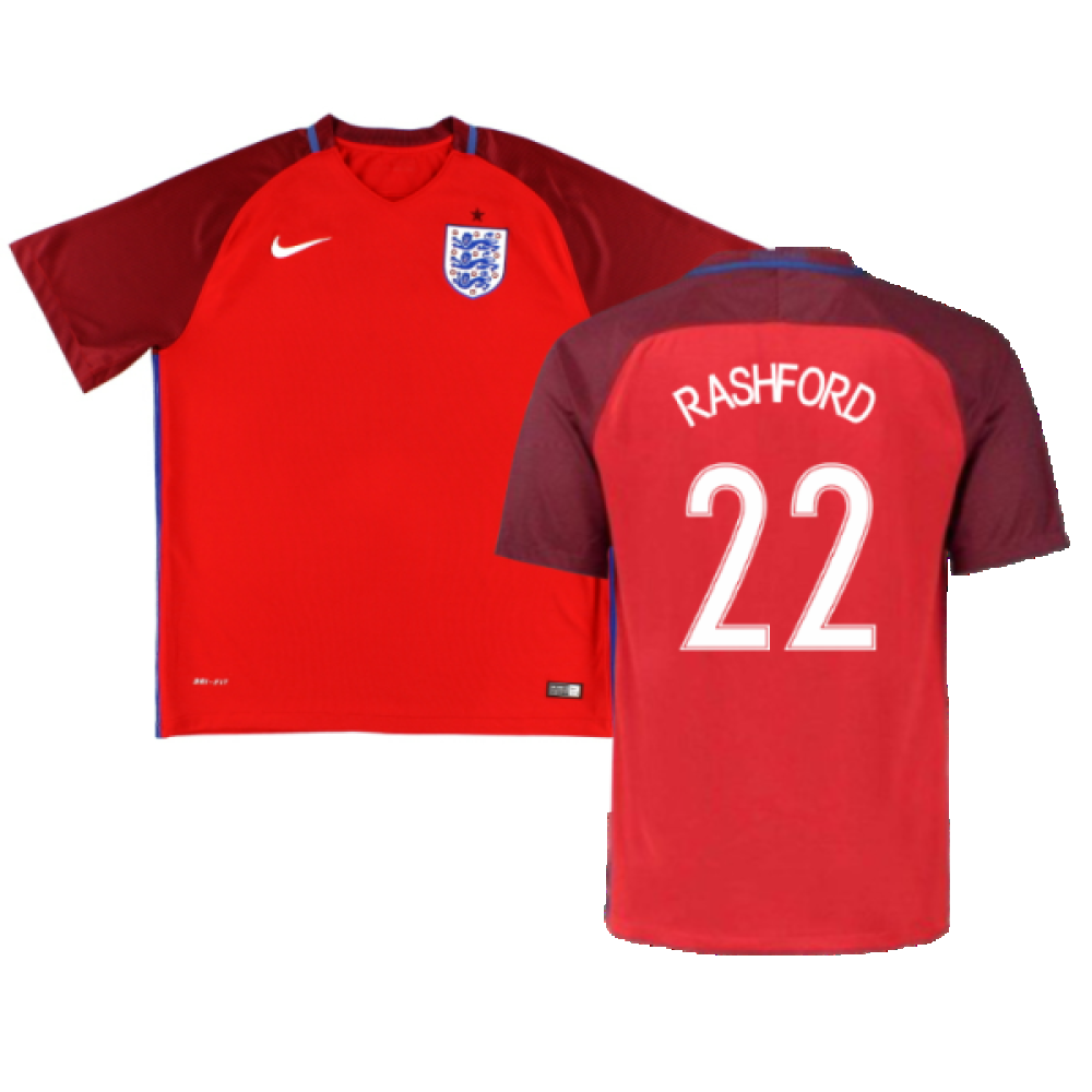 England 2016-17 Away Shirt (M) (Good) (Rashford 22)_0