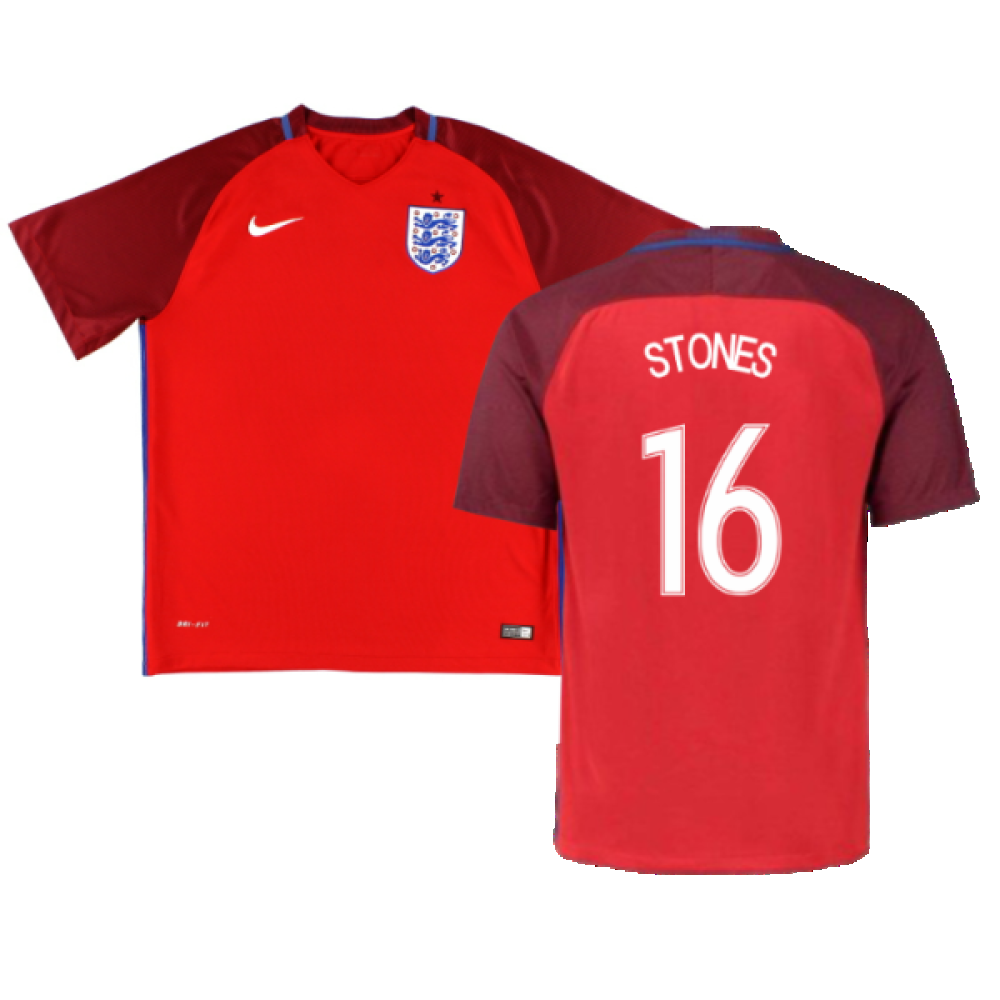 England 2016-17 Away Shirt (XLB) (Excellent) (Stones 16)_0