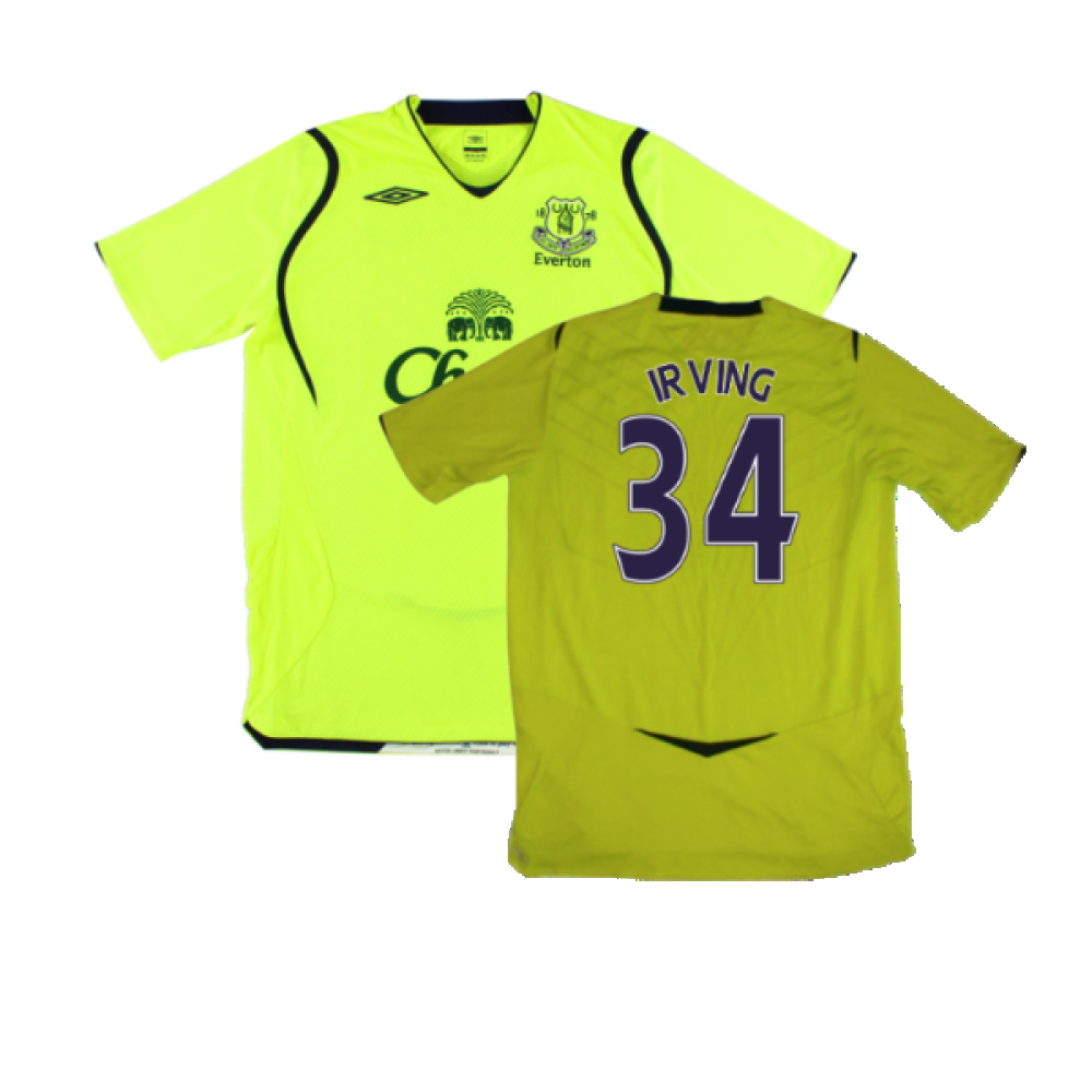 Everton 2008-09 Third Shirt (Excellent) (Irving 34)_0