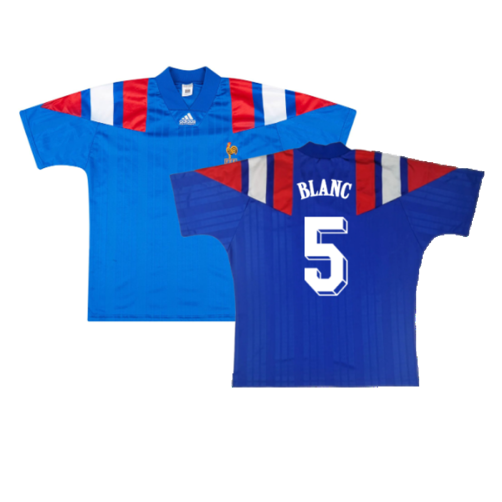 France 1992-94 Home Shirt (L) (Excellent) (BLANC 5)_0