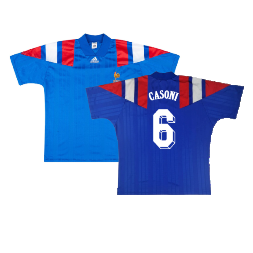 France 1992-94 Home Shirt (L) (Excellent) (Casoni 6)_0