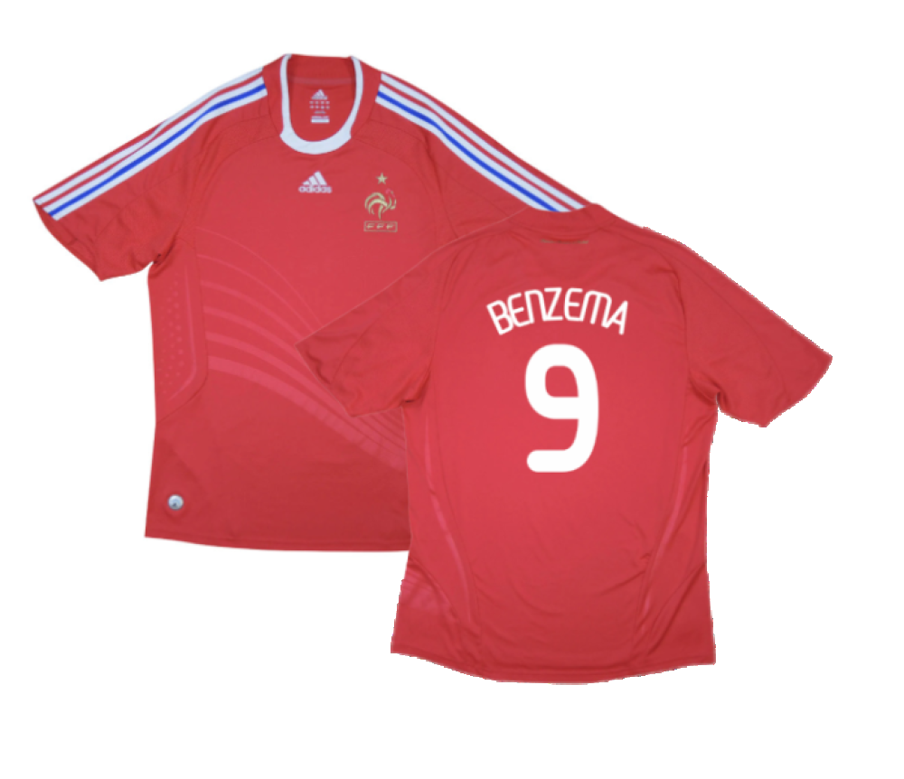 France 2008-2010 Away Shirt (M) (Excellent) (Benzema 9)_0