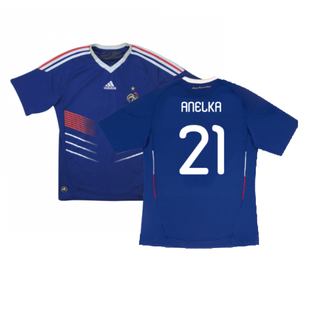 France 2010-11 Home Shirt (L) (Very Good) (Anelka 21)_0