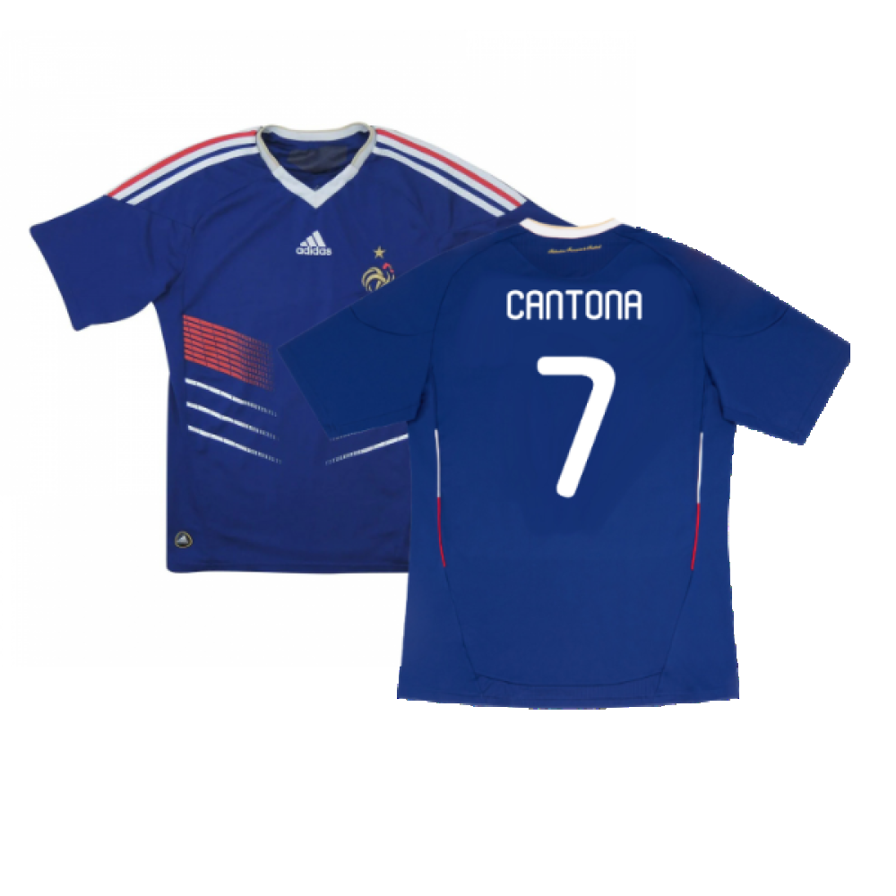 France 2010-11 Home Shirt (L) (Very Good) (CANTONA 7)_0