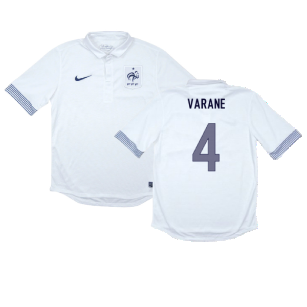 France 2012-13 Away Shirt (L) (Excellent) (VARANE 4)_0