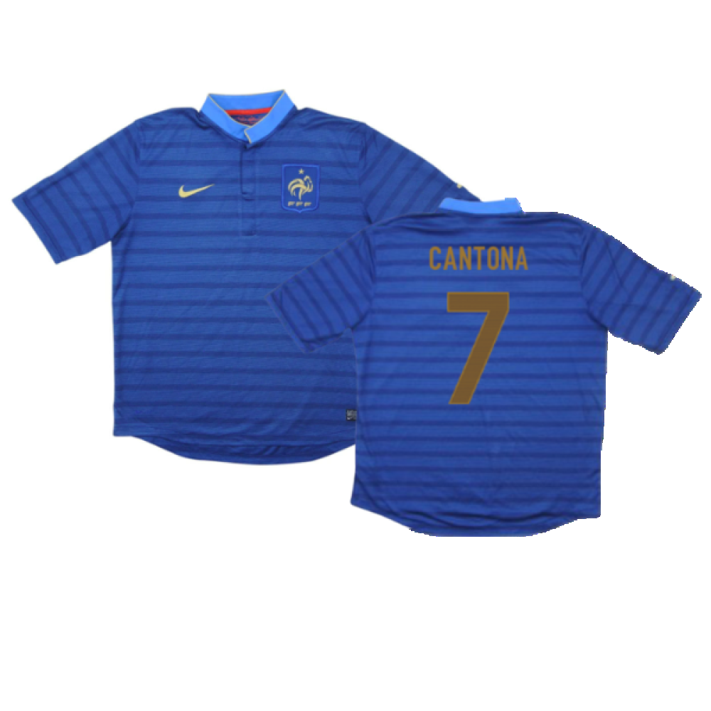 France 2012-13 Home Shirt (L) (Excellent) (CANTONA 7)_0