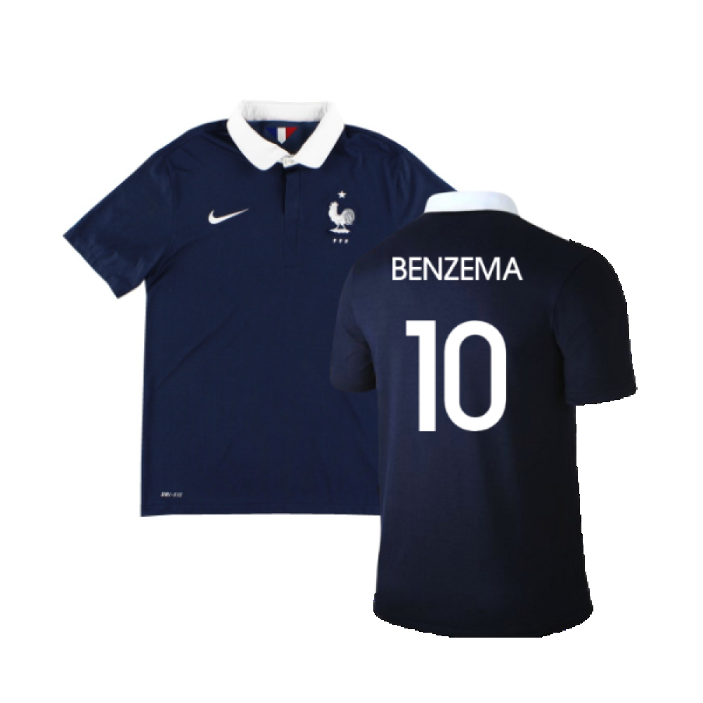 France 2014-15 Home Shirt (XL) (Excellent) (Benzema 10)_0