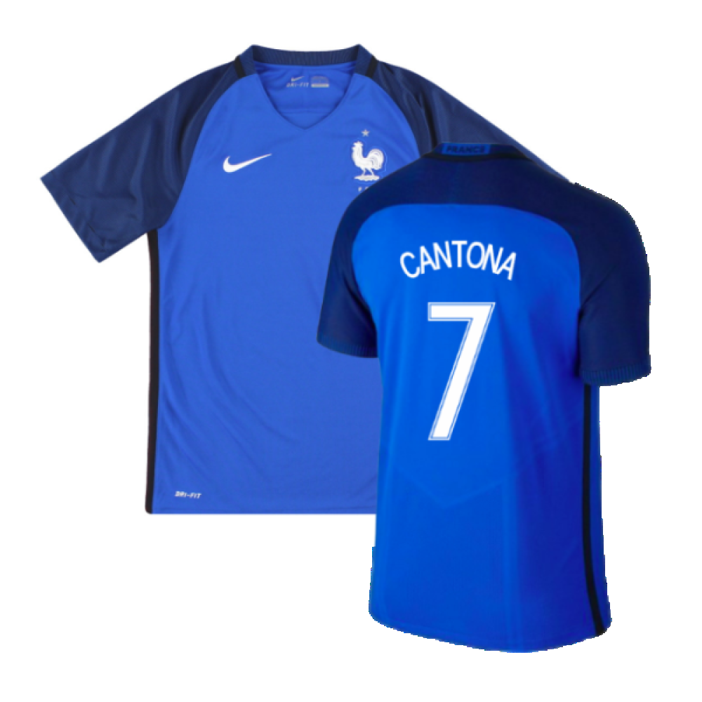 France 2016-17 Home Shirt (XLB) (Excellent) (CANTONA 7)_0